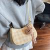 Korean Version of Niche Design Pleated Handbag Bag Women's 2025 Summer New Fashion Fashion Versatile One-shoulder Crossbody Bag