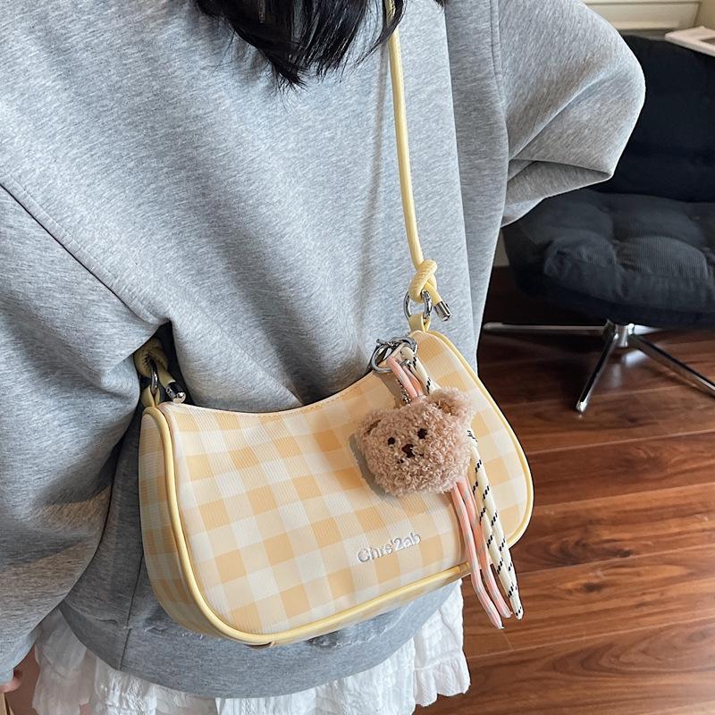 Korean Version of Niche Design Pleated Handbag Bag Women's 2025 Summer New Fashion Fashion Versatile One-shoulder Crossbody Bag