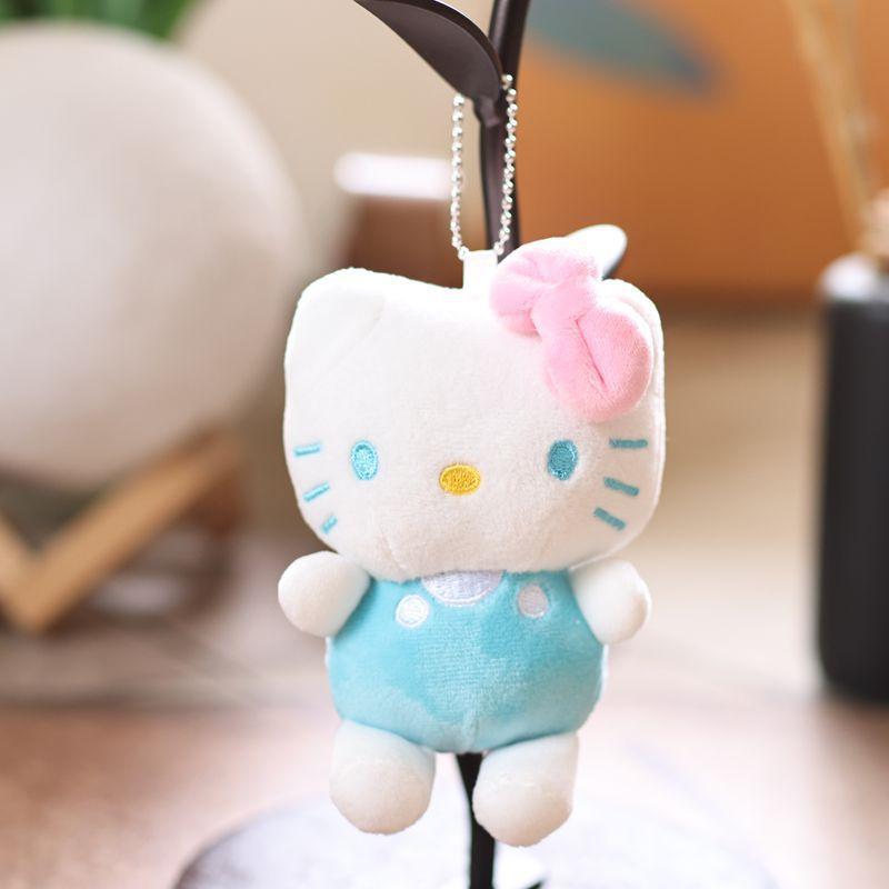 Cute Plush Doll Pendant Internet Celebrity Hello Kitty Small Pendant Plush Doll Cute Strap Pants Hello Kitty Bag Keychain Doll