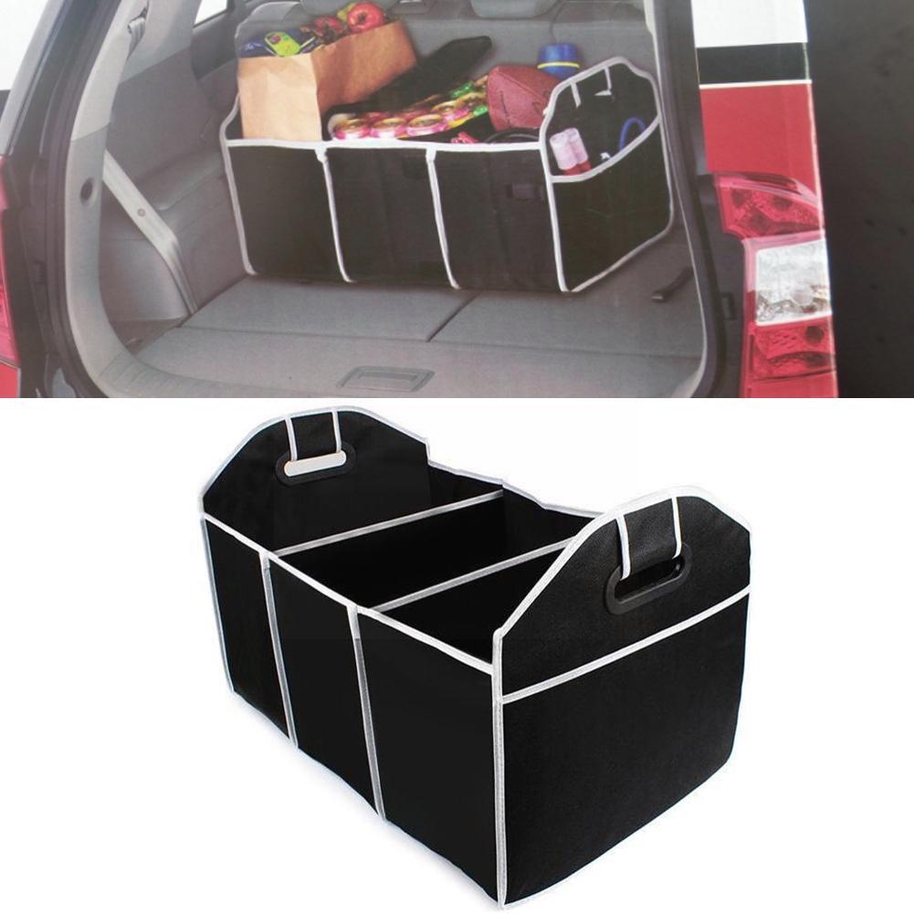 Car Trunk Organizer Eco-Friendly Super Strong Capacity Collapsible Non-Woven High Multi-use Storage Cargo Fabrics B H0J1