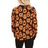 European and American Style Halloween Jumper Autumn Round Neck Loose Messy Women's Knitted Pullover