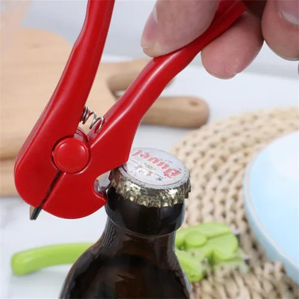 Spring Load Oyster Shell Opening Clamps Plastic Handle Nuts Pliers Seafood Clamp Tools Household