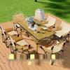 Portable Outdoor Folding Table and Chairs Set - Compact Egg Roll Design for Camping and Picnics