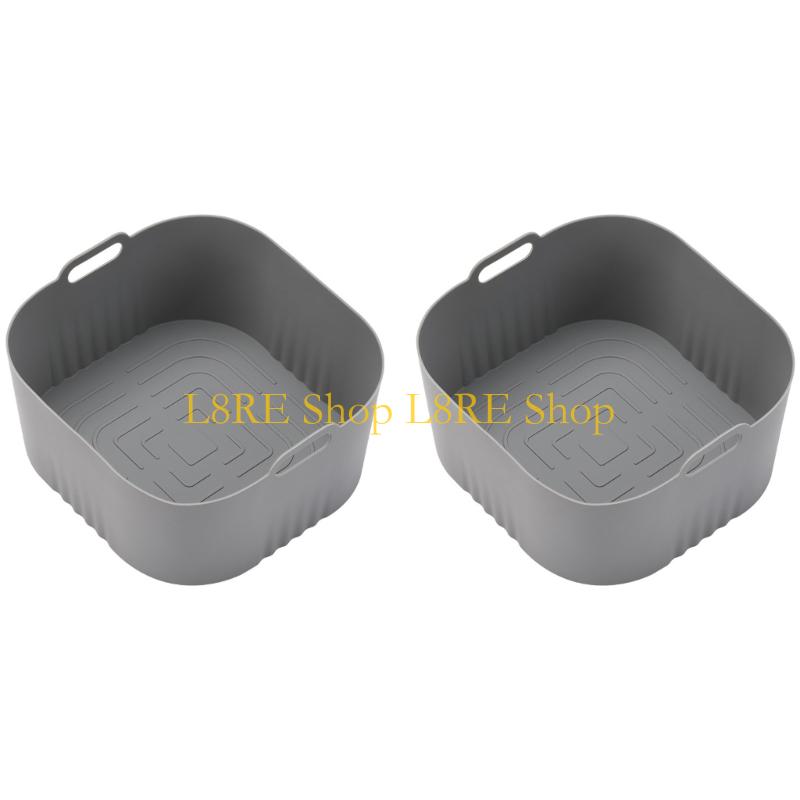 L8RE Silicone Liners Set Oven Safe Cooking Mats Air Fryers Basket Liners for Cooking
