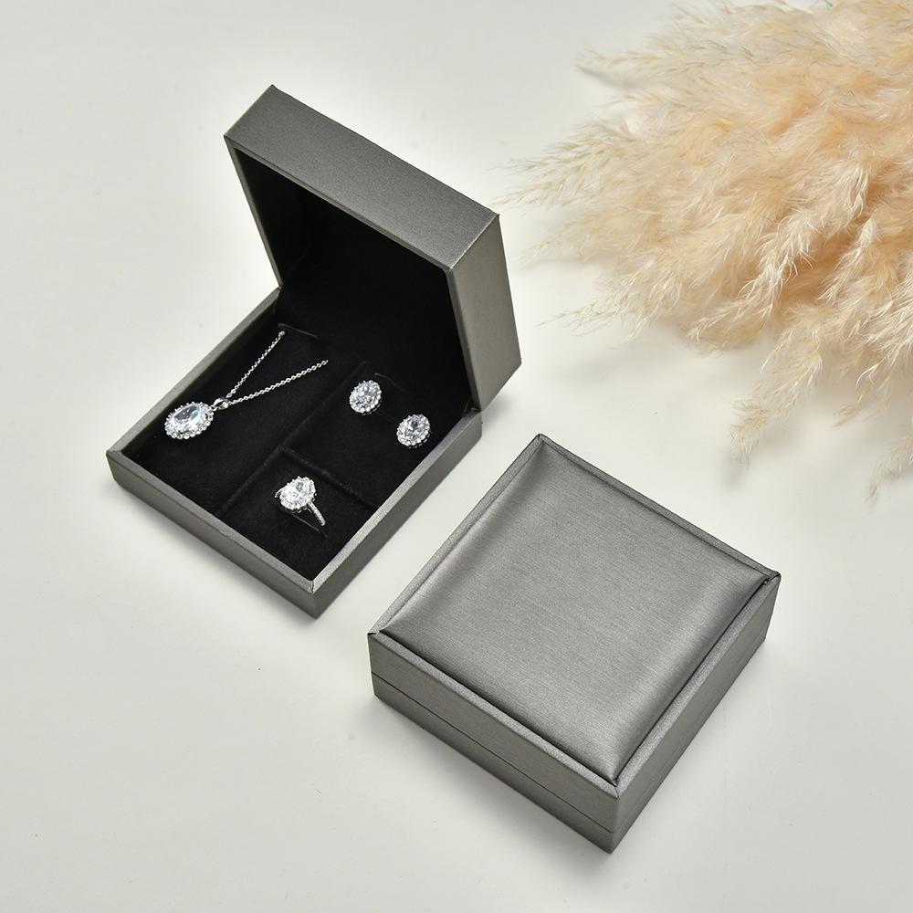 

Набор шкатулок для хранения ювелирных изделий из матовой искусственной кожи – органайзер для колец, подвесок и сережек