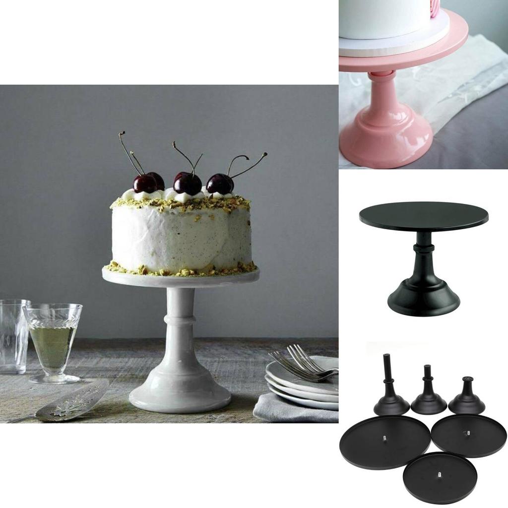 Stilvoller runder Kuchenständer mit abnehmbarem Fuß für Desserts, Cupcakes und mehr