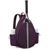 New Lightweight Tennis Backpack, Crossbody Waterproof Paddle Bag for Pickleball, Badminton, Padel, Multi-Sport Racket Carry Case