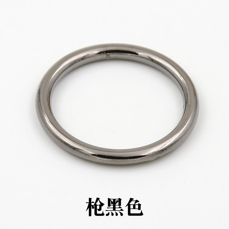 

Металлическое кольцо пряжка багаж женский тренч пальто декоративная пуговица круг одежда аксессуары Gun Black * Inner Diameter 1cm * Round