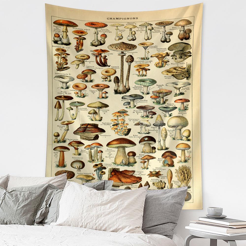 Antique Butterfly Vintage Tapestry Wall Hanging Insect Recognition Figure Natural Boho Art Home Decor