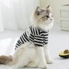 Yellow Striped Dog Clothes Puppy Bottom Shirt Teddy Spring Summer  Vest Pet Pomeranian Home Clothing Kitten Puppy Undershirt