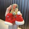 Häkelgarn Handschuhe & Mütze Schlüsselanhänger - Kreatives Weihnachtsbaum Geschenk