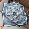 Silk scarf 71 * 71 imitation silk square scarf Korean atmosphere neck silk scarf flower pattern flower polka dot scarf