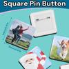 Magnetic Square Badge 100 Set of 100 Badge Machine Material, Pieces, Badges, Material, 5050cm