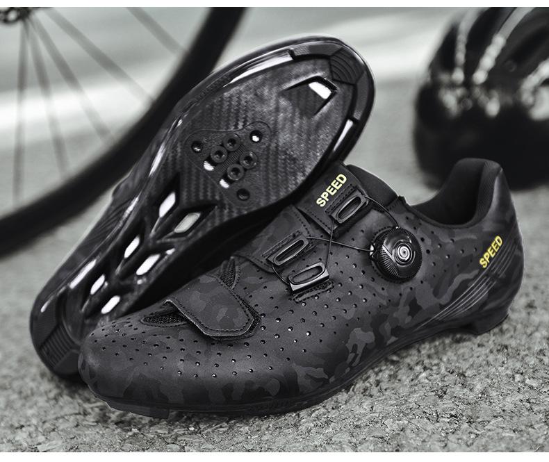 New Road Mountain Lock Shoes Outdoor Sports Unlocked Cycling Shoes Men's and Women's Hard-soled Spinning Shoes Cycling Shoes