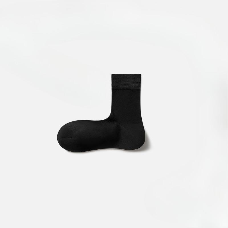 Cotton Socks, Women's Mid-calf Socks, Pure Cotton Autumn and Winter Pile Socks, Cotton White Socks