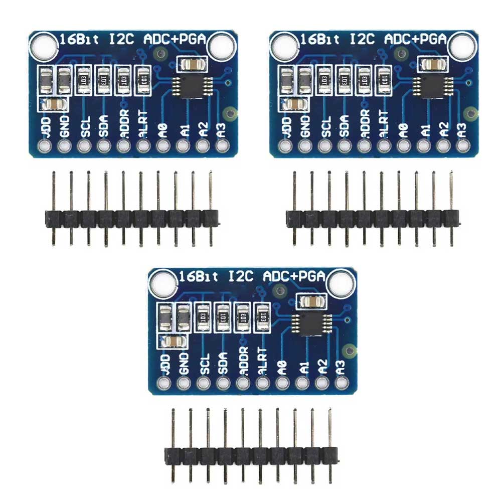 3pcs 16-bit ADC Converter Development Module For Electronic Devices Instruments Parts Accessories Easy To Install