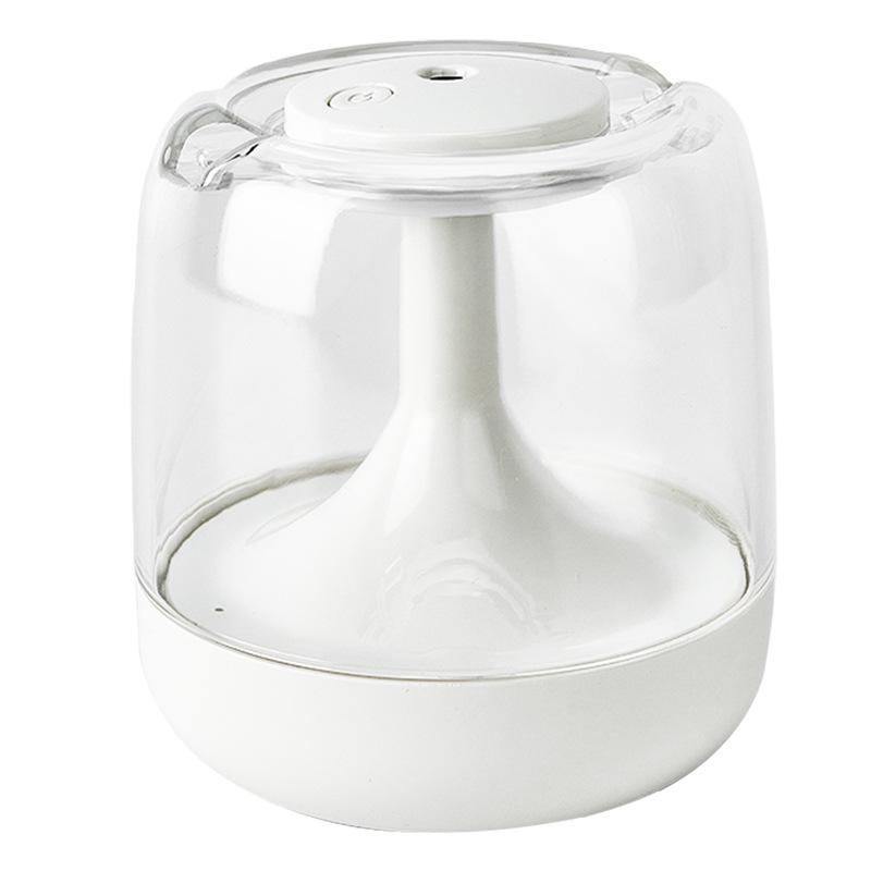 Small Bedroom Humidifier: High Mist Output, Home Aroma Diffuser, Ambient Light, Silent Operation.