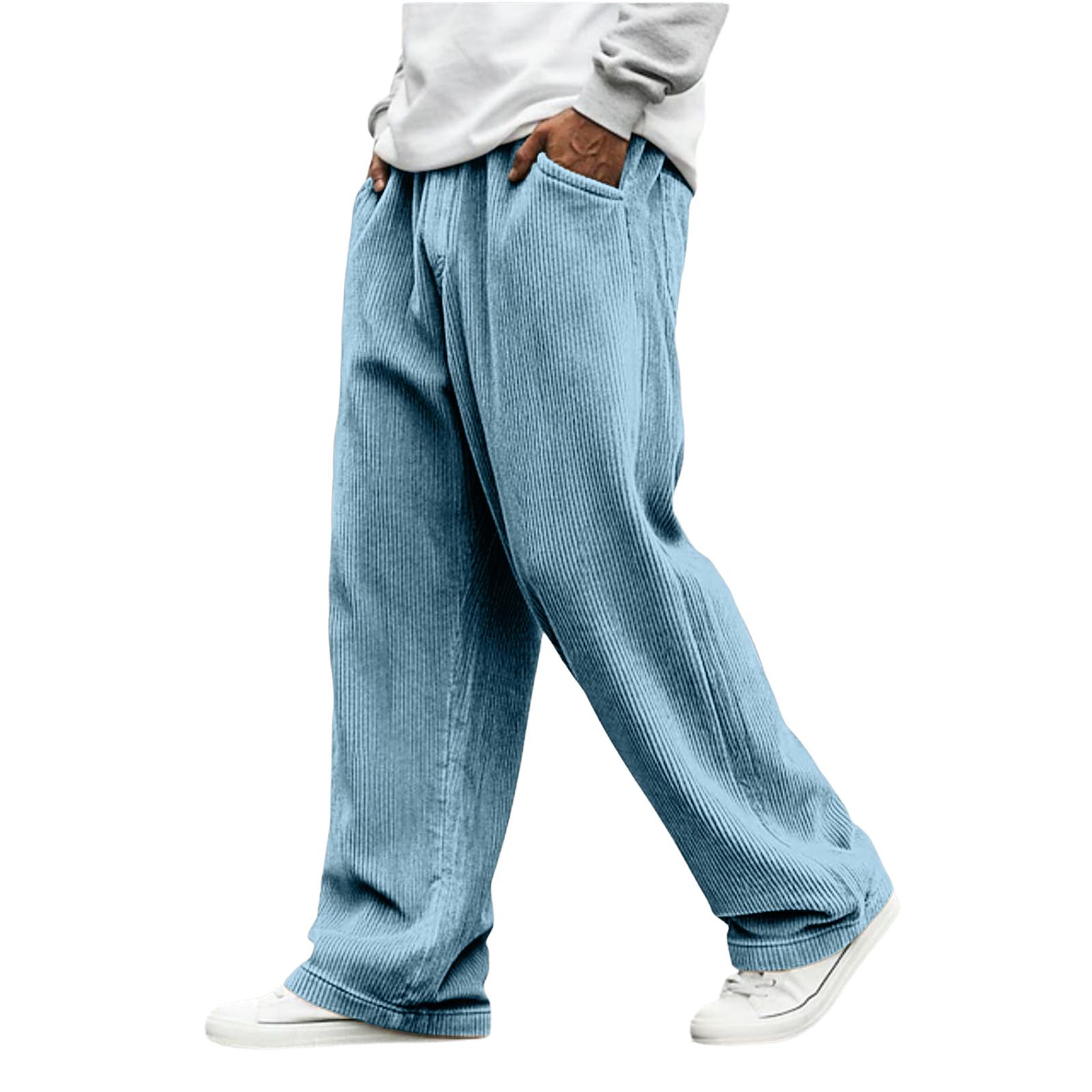 

Men s Relaxed Fit Corduroy Stretch Waist Straight Leg Pants S