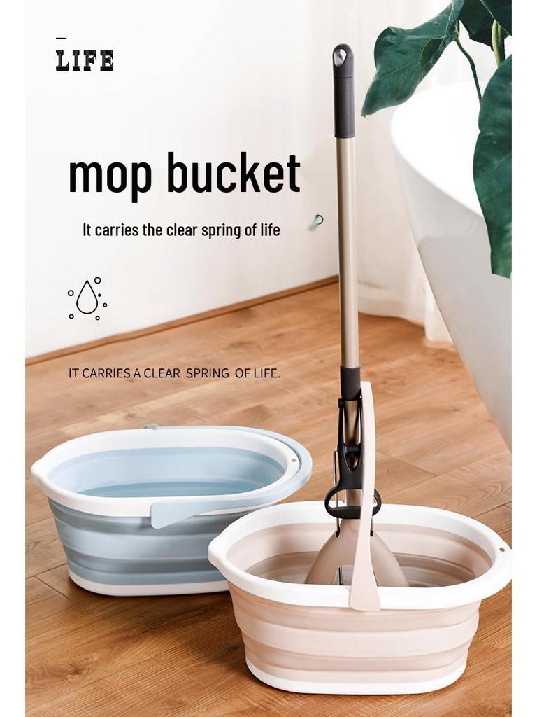 Portable Foldable PVA Mop Bucket for Indoor & Outdoor Use