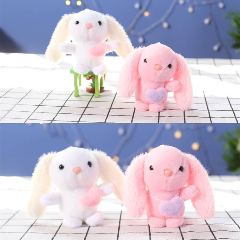 Rabbit Chain Key Cute Cartoon Girl Schoolbag Decoration Plush Doll Gift Pendant