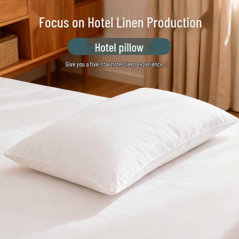 Luxury Five-Star Hotel Pillow: High-Elasticity Feather Cotton for B&B Comfort