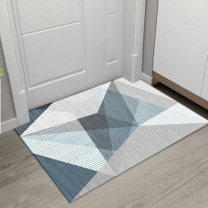 Nordic Wind Crystal Velvet Floor Mat Absorbent Non-slip Mat for Bathroom Door Household Dirty and Washable Door Mat