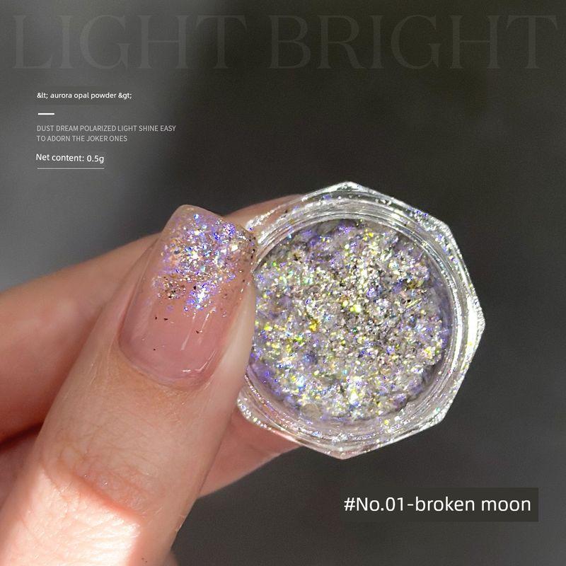 

Gaoy GAOY Opal Pink Dream Polarized Snow Velvet Nail Art No.1 Broken Moon 0.5g