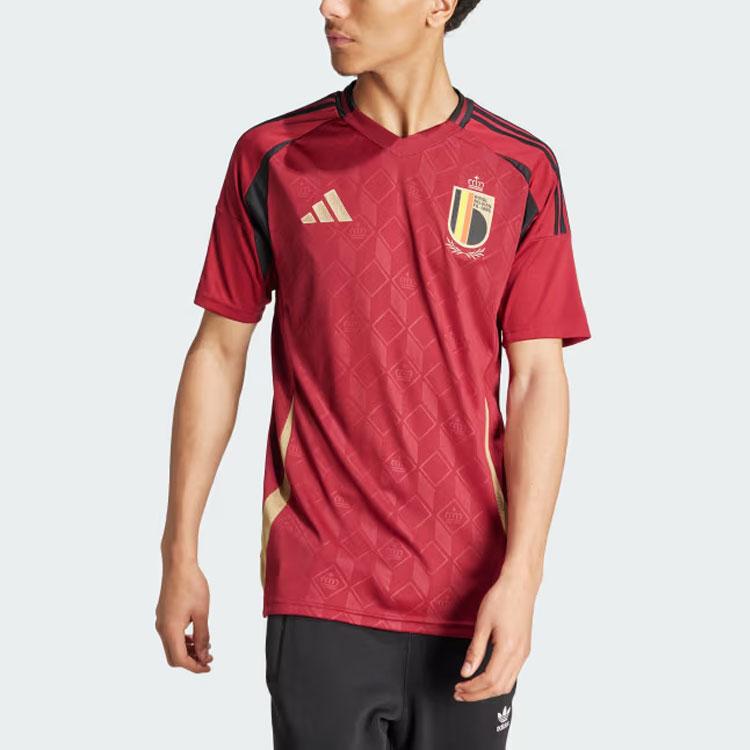 adidas Belgium 24 Home Jersey Team Coll Burgundy Men Streetwear IQ0769