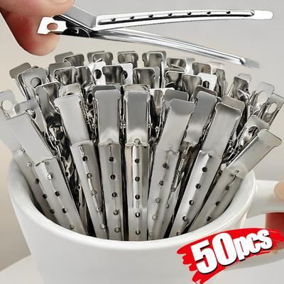 Haarpflege-Clips für Frauen, Metall, Stahl, Friseur-Sektionsclip, Klemmen, Friseur-Haarschnitt, Styling-Tools, Haarwurzel, flauschige Haarnadel