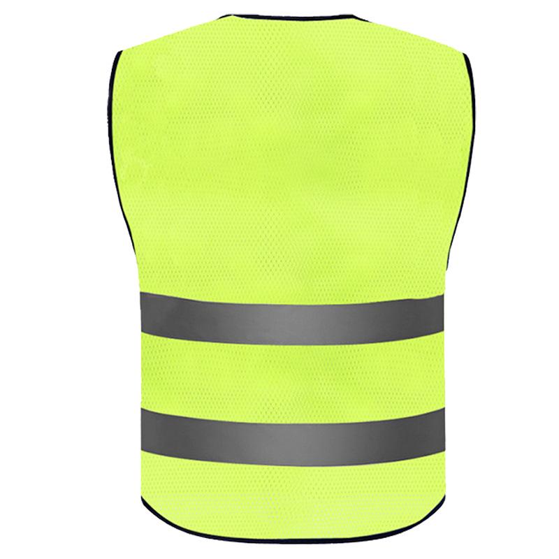 Fluoreszierende Reflektierende Netz-Sicherheitsweste: Atmungsaktive, hochsichtbare Arbeitskleidung für Ingenieurwesen und Notfallreparaturen