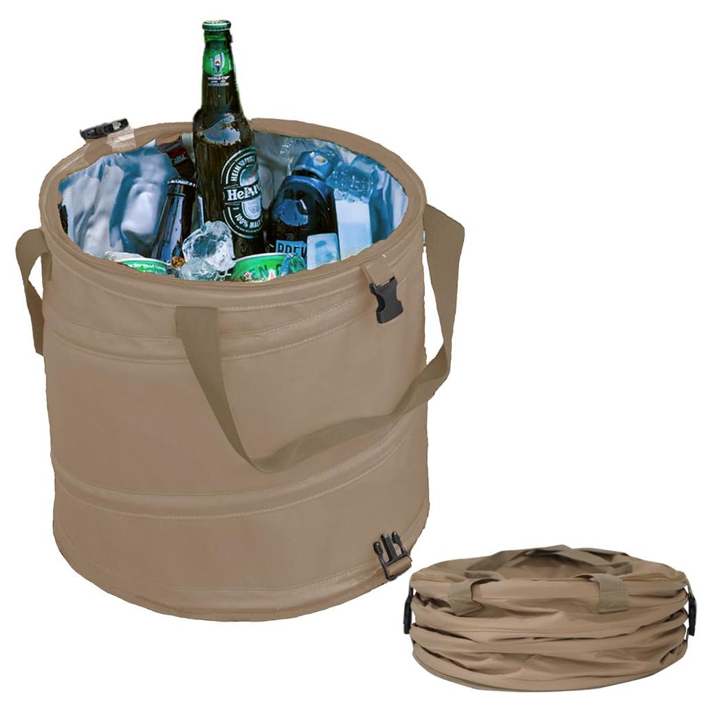 Soft Cooler Fits 6 2L Plastic Large Cooler Camping Drink Heatstroke Sand [Quick Camp] Cooler, Box, Bottles, 36L, Lightweight, Capacity, Bag, Bucket,