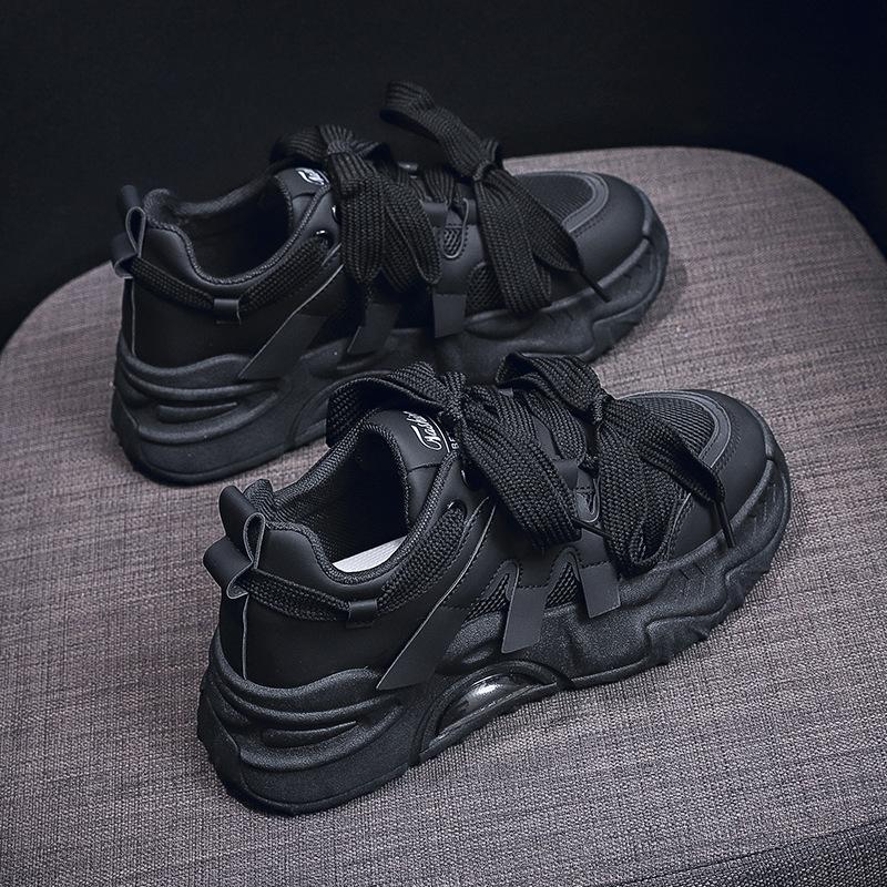 Ins Tide Korean Version of the New Dad Shoes for Women 2024 Autumn Student Sports Running Casual Platform Shoes FB6602