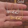 Taylor Digital Swift Signature Stainless Steel Necklace Pendant Letter Fashion