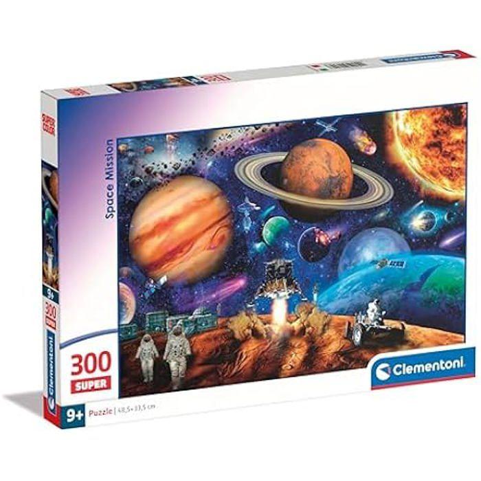Puzzle pour Enfants - CLEMENTONI - Space Mission - 300 Pièces - Multicolore - Fabriqué en Italie