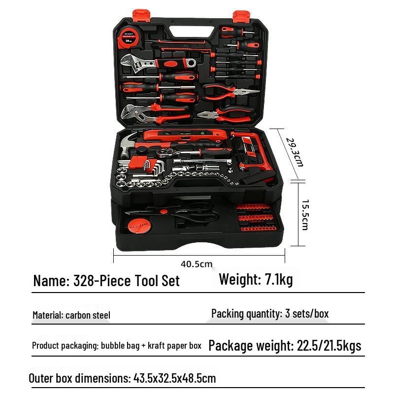 328-Piece Multifunctional Home Hardware Tool Gift Set