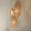 Round Rattan Wall Sconce Rustic Wall Light Handwoven Wall Sconces Lighting Fixture Vintage Circular Wall Mount Lights Living Room Wall Sconces