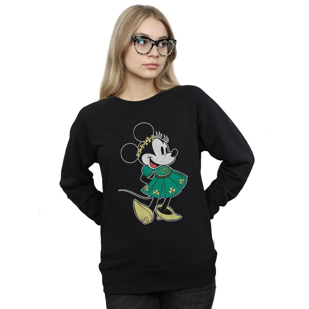 Disney Womens/Ladies Minnie Mouse St Patrick´s Day Costume Sweatshirt