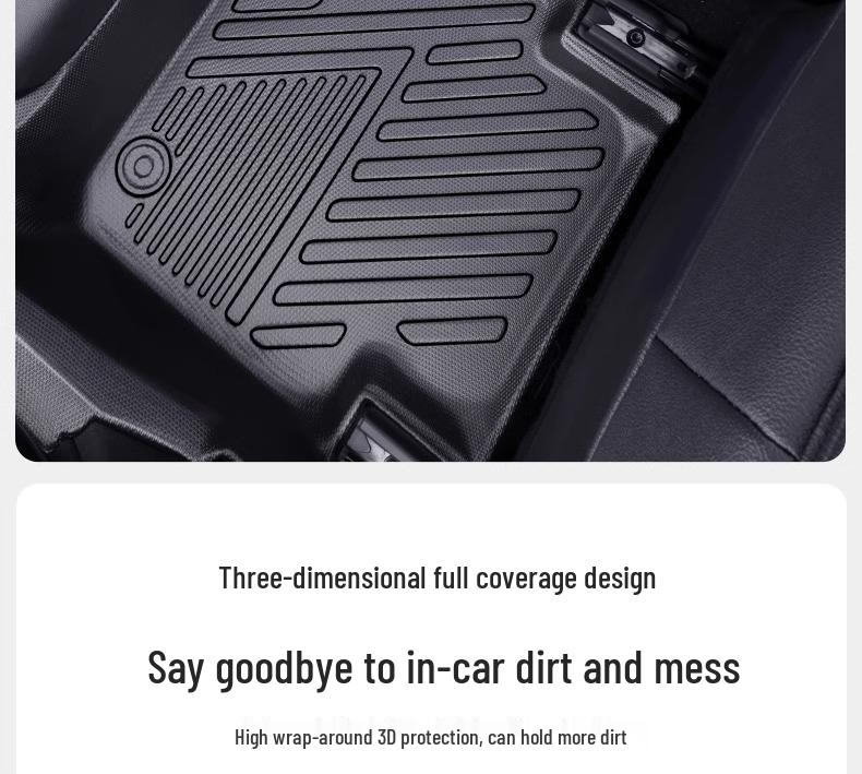 Volkswagen Teramont X Floor Mats, 17-24 Models, Fully Enclosed 7-Seater TPE