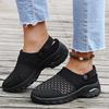 New Sandals Women's Autumn and Summer New Hollow Hole Shoes European and American Flying Woven Mesh Large Size Women's Shoes