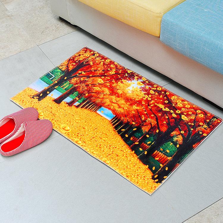 Home Cartoon Door Mat 3D Carpet 3D Print Carpet Home Bathroom Anti Slip Floor Mat Door Mat