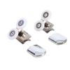 Shower Door Rollers,   Top Bottom Shower Door Wheels Sliding Rollers Replacement 26mm Zinc Alloy for Most Enclosures, Cabins and   Cabin Enclosu
