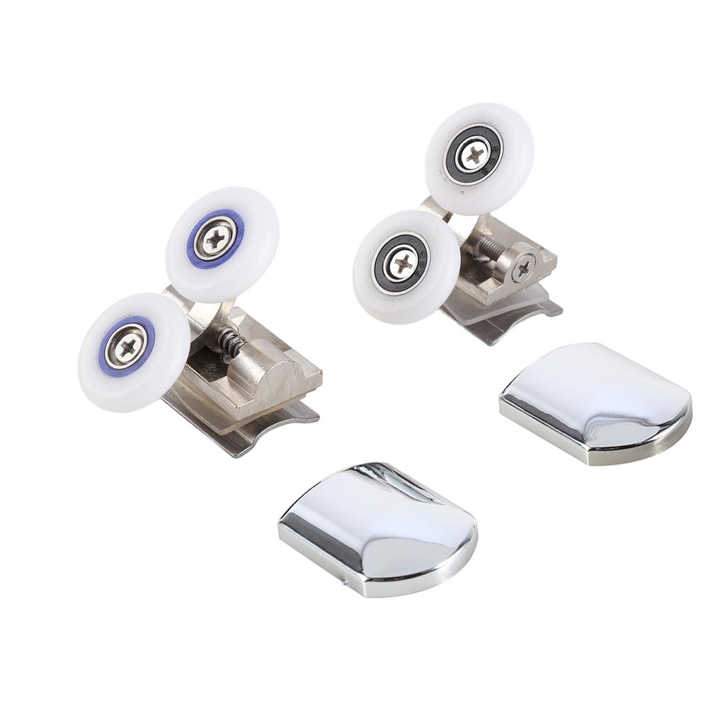 Shower Door Rollers,   Top Bottom Shower Door Wheels Sliding Rollers Replacement 26mm Zinc Alloy for Most Enclosures, Cabins and   Cabin Enclosu