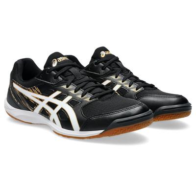 ATTACK HYPERBEAT 4 Table Tennis Size 001 2E Shoes, 1073A056, Unisex, (Black/White), 23.5 Cm,