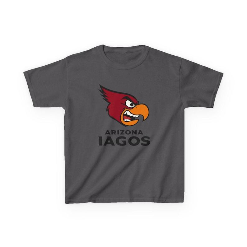ARIZONA IAGOS Kids Tee - Cardinals Pro Football Aladdin Iago Jafar T-Shirt - Disney Parks Disney World Disneyland Trip Cotton Graphic Tee 130