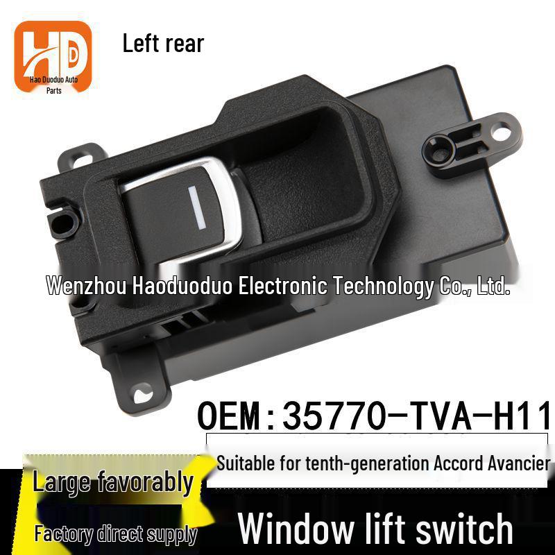 

Honda Accord Gen-10 Left Rear Window Switch 35770-TVA-H11 Electric