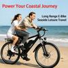 HEADEER BK1350 26" Commuter Electric Bicycle,500W Motor,48V 15Ah Lithium Battery, 35KM/H, City Commuter E-Bike for Adults,APP Smart Control