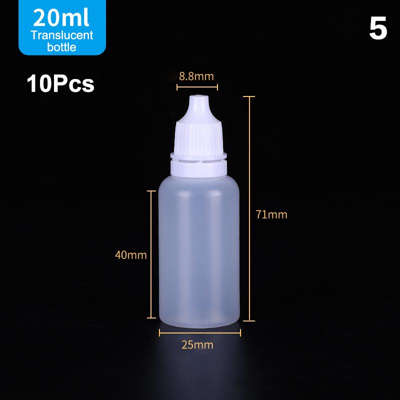 Hot 10Pcs Empty Eyedrop Bottle Squeezable Eye Drop Bottle 5/10/15/20/30ml Eye Liquid Dropper Bottles Container Refillable Bottle
