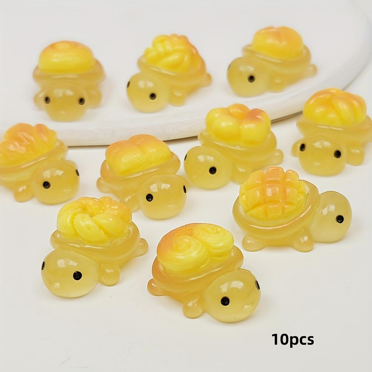 

10 adorable and exquisite bread turtles, lucky turtle pendants, glowing turtle jewelry making and decoration accessories, DIY de