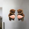 3D Pet Belly Sticker Soft Anti-Collision Sticker Cartoon Kitten/Puppy Decal with Big Belly Cute