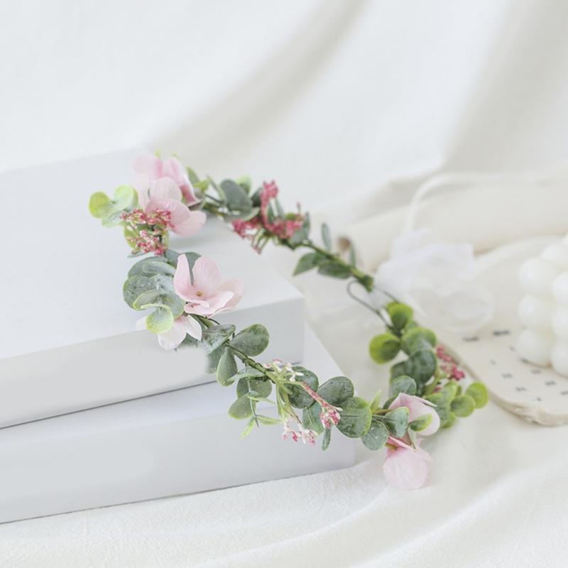 Blomsterkransar Blomsterkrans Hårband Håraccessoarer Blomsterkronor Bröllop Festivaler Fotorekvisita Huvudprydnad för Kvinnor